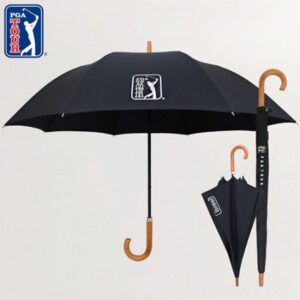 PGA 70수동 블랙우드핸들 슬라이드 장우산 홍보물품제작 PGA 70수동 블랙우드핸들 슬라이드 장우산 홍보물품제작
