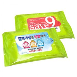 물방울그린 물티슈 판촉물 제작 15매 물방울그린 물티슈 판촉물 제작 15매