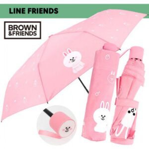 우산제작 라인프렌즈 3단수동 패턴코니 판촉물
