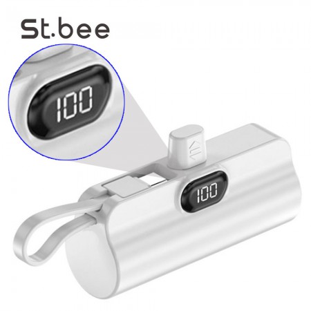 세인트비 LED잔량표시 일체형 도킹형 보조배터리제작 ST-L55 1 세인트비 LED잔량표시 일체형 도킹형 보조배터리제작 ST-L55 대표이미지