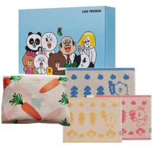 수건기념품 더블빅사이즈 시장가방 라인프렌즈 핸드선염타올세트(2종) 수건기념품 더블빅사이즈 시장가방 라인프렌즈 핸드선염타올세트(2종)