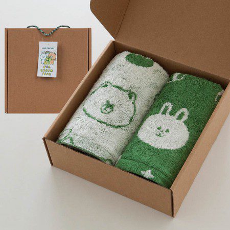 수건답례품 국내산 무한타올 라인 그린뱀부 패턴 선염 2P 제작 박스포함 1 수건답례품 국내산 무한타올 라인 그린뱀부 패턴 선염 2P 제작 박스포함 대표이미지