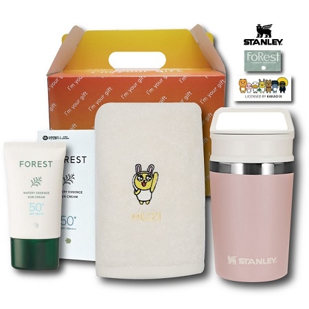 스탠리 텀블러 진공미니머그 카카오세면타올 썬크림 여행용 3종세트 홍보물품제작 1 스탠리 텀블러 진공미니머그 카카오세면타올 썬크림 여행용 3종세트 판촉물제작 대표이미지