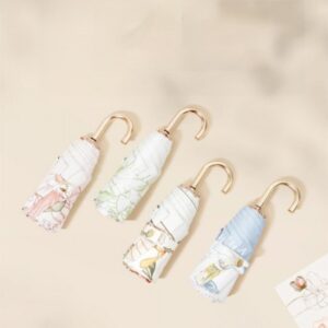 우산제작 로페리아 금색고리 손잡이 휴대용 양산 인쇄 우산제작 로페리아 금색고리 손잡이 휴대용 양산 인쇄