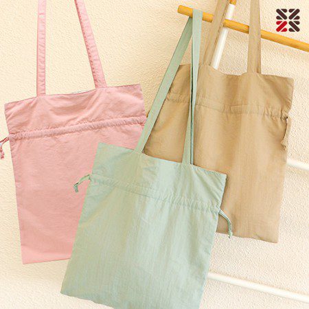 파스텔 스트링 무지 에코백 홍보물품제작 1 파스텔 스트링 무지 에코백 판촉물제작 대표이미지